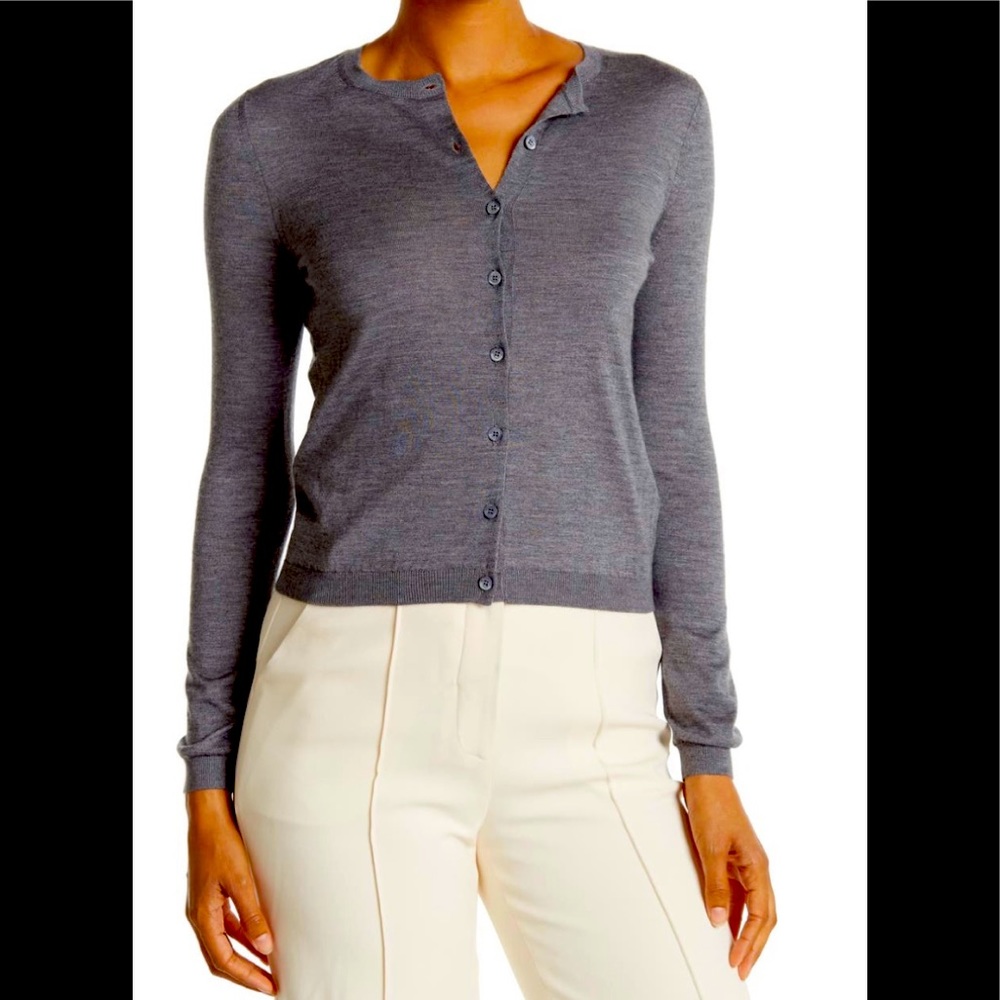 Red Valentino long sleeve cardigan grey